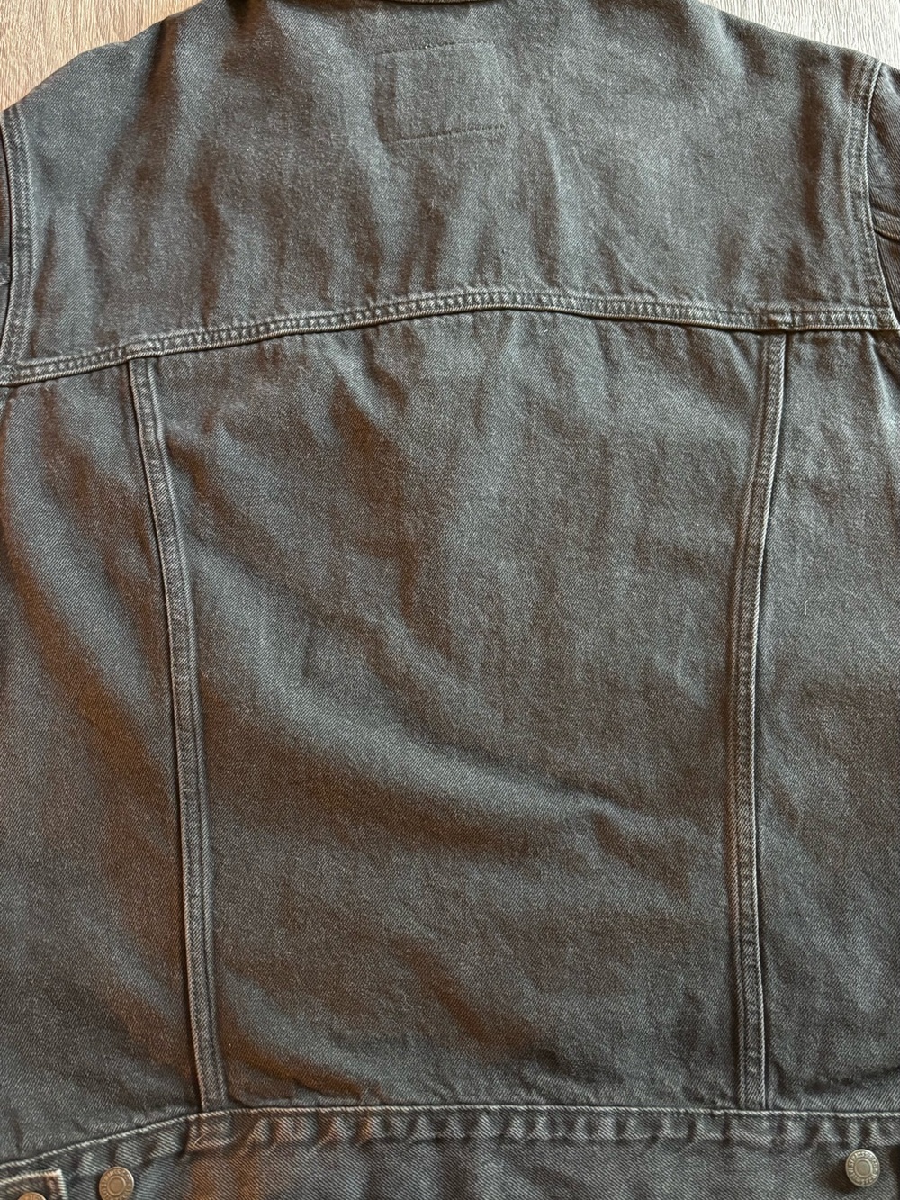 Levi's Black Cotton Denim Shirt Jacket - Picture 9 of 11